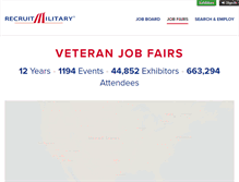Tablet Screenshot of events.recruitmilitary.com